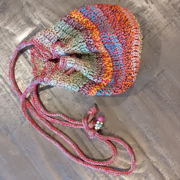 Mudd Crocheted Backpack/Purse/Bag - Picture 3 of 5